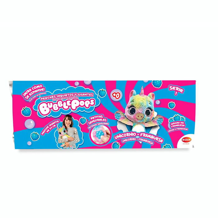 Bizak Bubble Pops - Peluche Expansible Aleatorio, Olor Mágico y Patitas Sensoriales, Se Multiplica x5, Unidad, Juguete de Unboxing Sorpresa