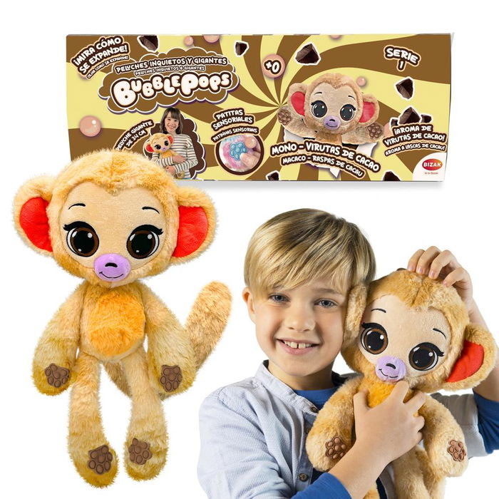 Bizak Bubble Pops - Peluche Expansible Aleatorio, Olor Mágico y Patitas Sensoriales, Se Multiplica x5, Unidad, Juguete de Unboxing Sorpresa