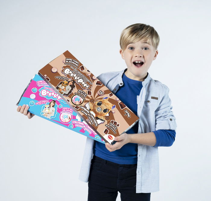 Bizak Bubble Pops - Peluche Expansible Aleatorio, Olor Mágico y Patitas Sensoriales, Se Multiplica x5, Unidad, Juguete de Unboxing Sorpresa