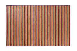 DKD Home Decor Alfombra de Bambú Rayas Multicolor 200x300 cm