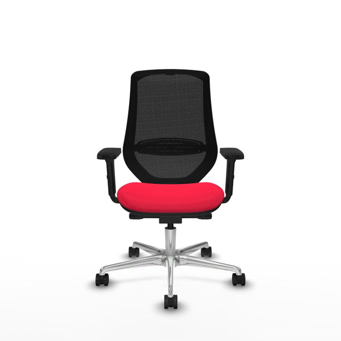 PIQUERAS Y CRESPO Silla de oficina Mardos con Mecanismo Sincro/Traslack, Rojo y Negro PIQUERAS Y CRESPO Silla de oficina Mardos con Mecanismo Sincro/Traslack, Rojo y Negro
