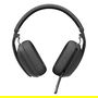Logitech Zone Vibe Wireless UC Auriculares Inalámbricos Bluetooth UC, USB, Grafito