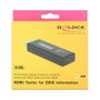 DeLOCK 63327 Probador HDMI con pantalla OLED y conectores HDMI-A y USB Micro-B