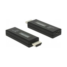 DeLOCK 63327 Probador HDMI con pantalla OLED y conectores HDMI-A y USB Micro-B