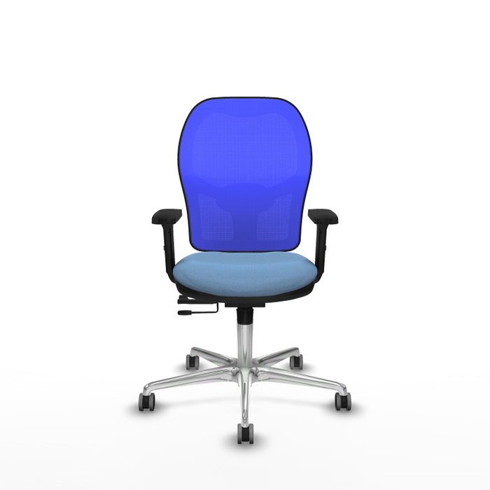 PIQUERAS Y CRESPO Silla de oficina Jorquera con mecanismo Sincro/Traslack Azul