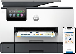 HP OfficeJet Pro 9130b Impresora Multifunción Inalámbrica a Color All-in-One con Impresión Doble Cara, Copiadora, Escáner y Fax, para Oficina, Gris Cemento