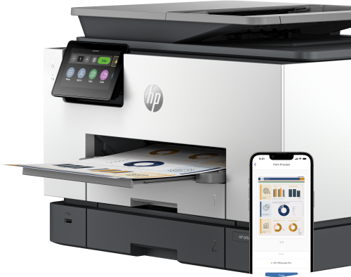 HP OfficeJet Pro 9130b Impresora Multifunción Inalámbrica a Color All-in-One con Impresión Doble Cara, Copiadora, Escáner y Fax, para Oficina, Gris Cemento HP OfficeJet Pro 9130b Impresora Multifunción Inalámbrica a Color All-in-One con Impresión Doble Cara, Copiadora, Escáner y Fax, para Oficina, Gris Cemento