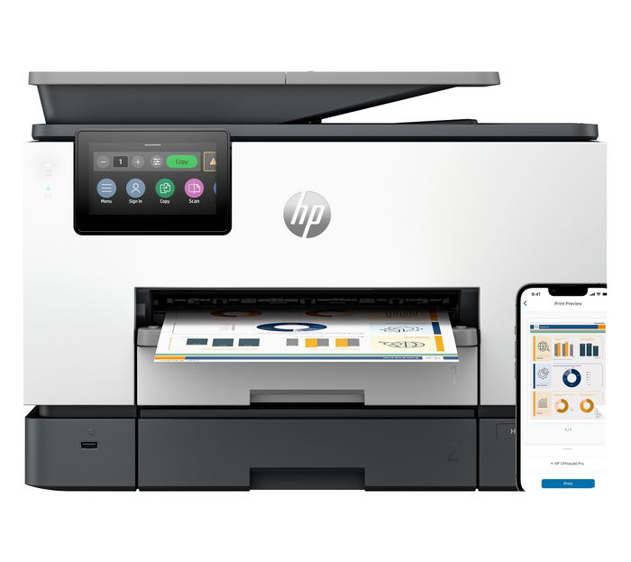 HP OfficeJet Pro 9130b Multifunción Color Gris