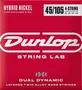 Dunlop Juego Bajo Eléctrico Dual Dynamic Hybrid Nickel 45-105