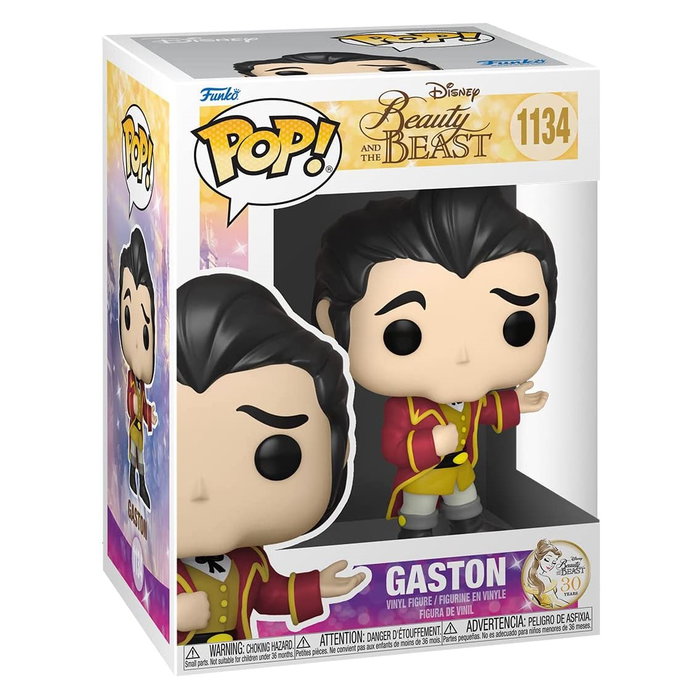Funko Pop Disney La Bella y La Bestia Gaston Figura Vinilo 9 cm