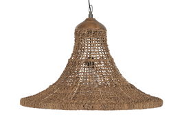 DKD Home Decor Lamps 2c 24 Lámpara Techo Balines Natural 75 x 55 x 75 cm Fibra Hecho a mano