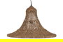 DKD Home Decor Lamps 2c 24 Lámpara Techo Balines Natural 75 x 55 x 75 cm Fibra Hecho a mano