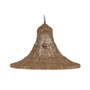 DKD Home Decor Lámpara de Techo de Fibra Hecha a Mano Natural