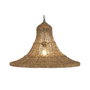 DKD Home Decor Lámpara de Techo de Fibra Hecha a Mano Natural