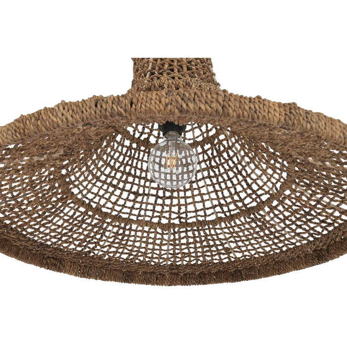 DKD Home Decor Lámpara de Techo de Fibra Hecha a Mano Natural