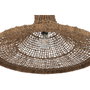DKD Home Decor Lámpara de Techo de Fibra Hecha a Mano Natural