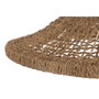 DKD Home Decor Lámpara de Techo de Fibra Hecha a Mano Natural