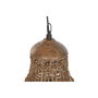 DKD Home Decor Lámpara de Techo de Fibra Hecha a Mano Natural