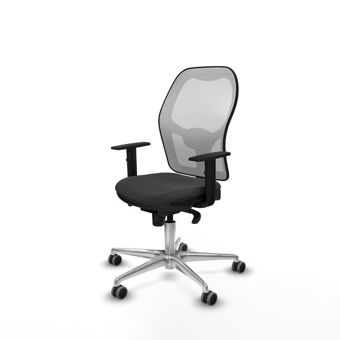 PIQUERAS Y CRESPO Silla de oficina Jorquera con mecanismo Sincro, Gris oscuro y Blanco PIQUERAS Y CRESPO Silla de oficina Jorquera con mecanismo Sincro, Gris oscuro y Blanco