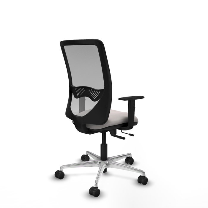 PIQUERAS Y CRESPO Silla de oficina Zulema con mecanismo Sincro/Traslack Blanco y Gris PIQUERAS Y CRESPO Silla de oficina Zulema con mecanismo Sincro/Traslack Blanco y Gris