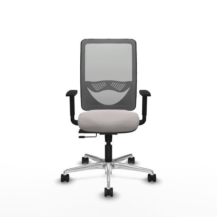 PIQUERAS Y CRESPO Silla de oficina Zulema con mecanismo Sincro/Traslack Blanco y Gris PIQUERAS Y CRESPO Silla de oficina Zulema con mecanismo Sincro/Traslack Blanco y Gris