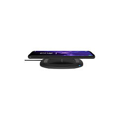 Realpower FreeCharge-10 Cargador Inalámbrico con Adaptador Negro