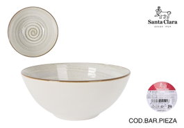 Santa Clara Cuenco de Cereales Loop Gris Monaco, Pack de 24 unidades de 16cm