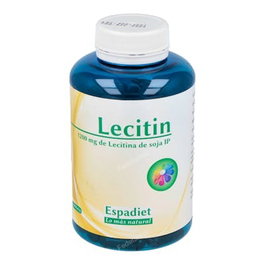Espadiet Lecitin-100 100 Perlas - Lecitina de Soja para Colesterol y Concentración