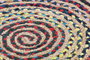 DKD Home Decor Alfombra Algodón y Yute Pokara Multicolor 200x200x1 cm