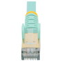 StarTech.com Cable de red Cat6a de 2m, Turquesa, RJ45 Snagless, STP, 10GbE