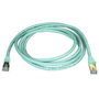 StarTech.com Cable de red Cat6a de 2m, Turquesa, RJ45 Snagless, STP, 10GbE