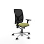 PIQUERAS Y CRESPO Silla de oficina Motilla con mecanismo Sincro/Traslack Verde oliva y Negro