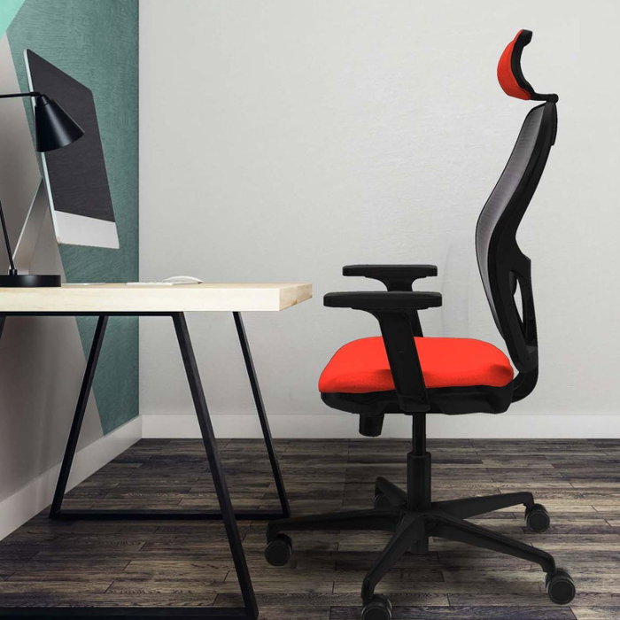 PIQUERAS Y CRESPO Silla de oficina Jorquera con mecanismo Sincro/Traslack, Tela Pistacho y Malla Gris PIQUERAS Y CRESPO Silla de oficina Jorquera con mecanismo Sincro/Traslack, Tela Pistacho y Malla Gris