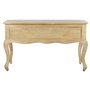 DKD Home Decor Escritorio Toscana Natural Blanco 133 x 68 x 75 cm con 5 Cajones
