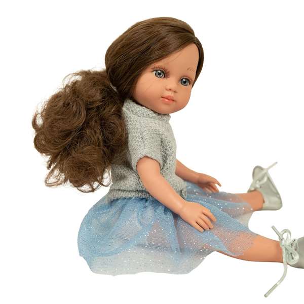 Muñecas Arias Muñeca Elegance Chic Kids Carlota 36 cm con Pelo, Cuerpo de Vinil