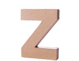 Innspiro Letra Z de papel maché de 10 cm