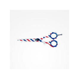 Zzmen Tijera Barber Line Corte 5,5" Acero Inoxidable J2 Acabado Rayas Dureza 55-56 Rockwel