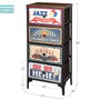 Max Home Mueble Cómoda Vintage 4 Cajones 45x30x98 cm
