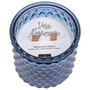 The Candle Factory Vela Perfumada en Vaso de Cristal con 2 Mechas de Madera Aromas Surtidos 650g 55h