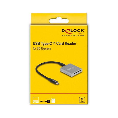 DeLOCK 91006 Lector de tarjetas USB Type-C para SD Express