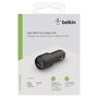 Belkin Cargador para Coche BoostCharge Doble USB-A 24W Negro