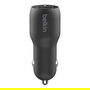 Belkin CCB001BTBK Cargador de Coche 24W Doble Puertos USB-A 12W cada uno, para Smartphones, Carga Rápida y Segura, Color Negro