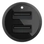 Belkin BoostCharge Cargador de Coche Doble USB-A 24W (12W+12W) Ref. CCB001BTBK - Compatible iPhone/Samsung - Negro