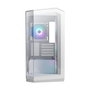 MSI MAG PANO M100R PZ WHITE Torre Micro ITX/micro-ATX PC Gaming con 4 Ventiladores RGB, Blanco, Ventana Lateral, Compatible con Fuente ATX y Gráficas de Hasta 39 cm