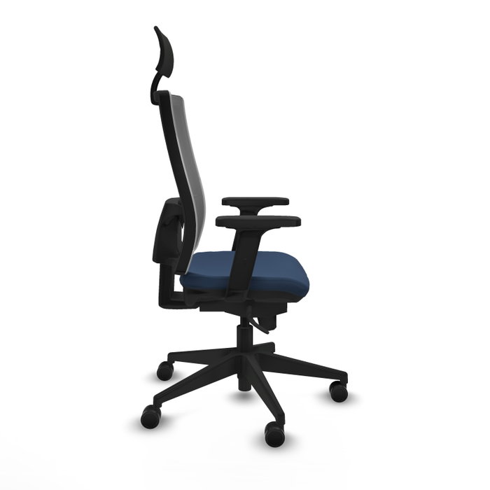 PIQUERAS Y CRESPO Silla de oficina Horna Azul Marino con Mecanismo Sincro PIQUERAS Y CRESPO Silla de oficina Horna Azul Marino con Mecanismo Sincro