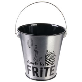 Totally Addict Cubo Zinc De Mesa "Frite" Bistrot Indus 12x10,5 cm