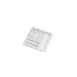 Emuca Cubertero Optima Vertex/Concept profundidad 500mm, tablero 16mm, módulo 500mm, Plástico, Blanco