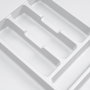 Emuca Cubertero Optima Vertex/Concept profundidad 500mm, tablero 16mm, módulo 500mm, Plástico, Blanco