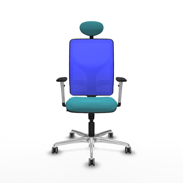 PIQUERAS Y CRESPO Silla de oficina Motilla con Mecanismo Sincro, Tela Turquesa y Malla Azul PIQUERAS Y CRESPO Silla de oficina Motilla con Mecanismo Sincro, Tela Turquesa y Malla Azul