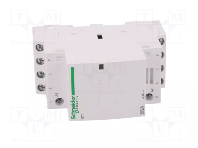 SCHNEIDER ELECTRIC Contactor 4-polar ICT 25A 230-240VAC NO x4 SCHNEIDER ELECTRIC Contactor 4-polar ICT 25A 230-240VAC NO x4